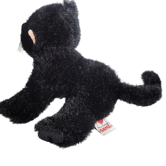 Ganz Webkinz HM135 Black Cat Plush Toy Stuffed Animal No Code 8" Tall - Picture 11 of 13